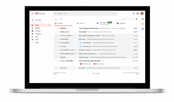 GIF Presis - G Suite - de nieuwe Gmail 5 features - Snooze email