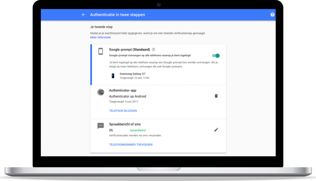 Presis - G Suite update - Google prompt instellen