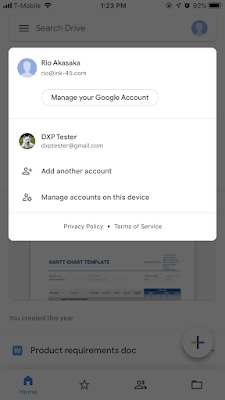 Presis G Suite Google Drive update maart - account wisselen
