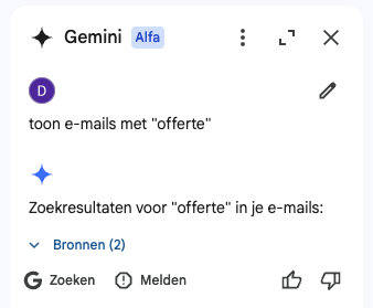 Wat kun je met Gemini voor Workspace? Wat praktische voorbeelden - Gmail