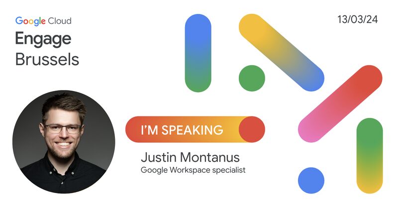 Justin spreekt bij Google Cloud Engage in Brussel: Meld je nu aan!