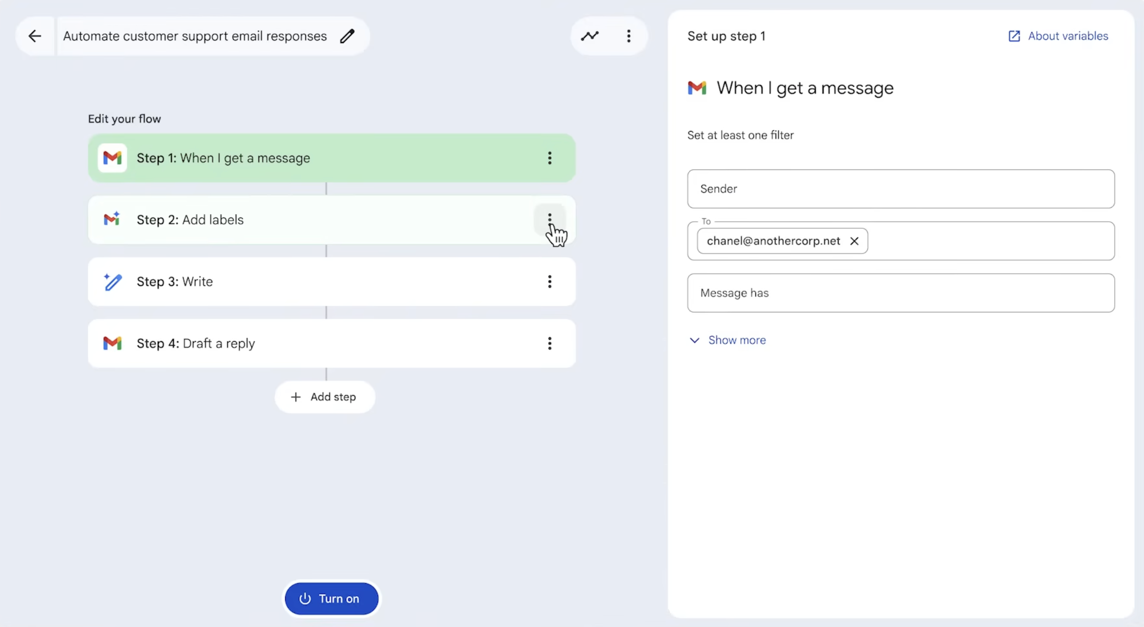 Presis - Automatiseren met Google Workspace Studio workflow