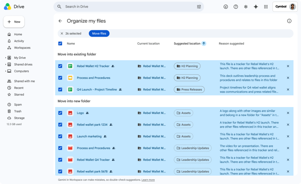 Presis - Een opgeruimde cloud- Je Google Drive ordenen met Gemini