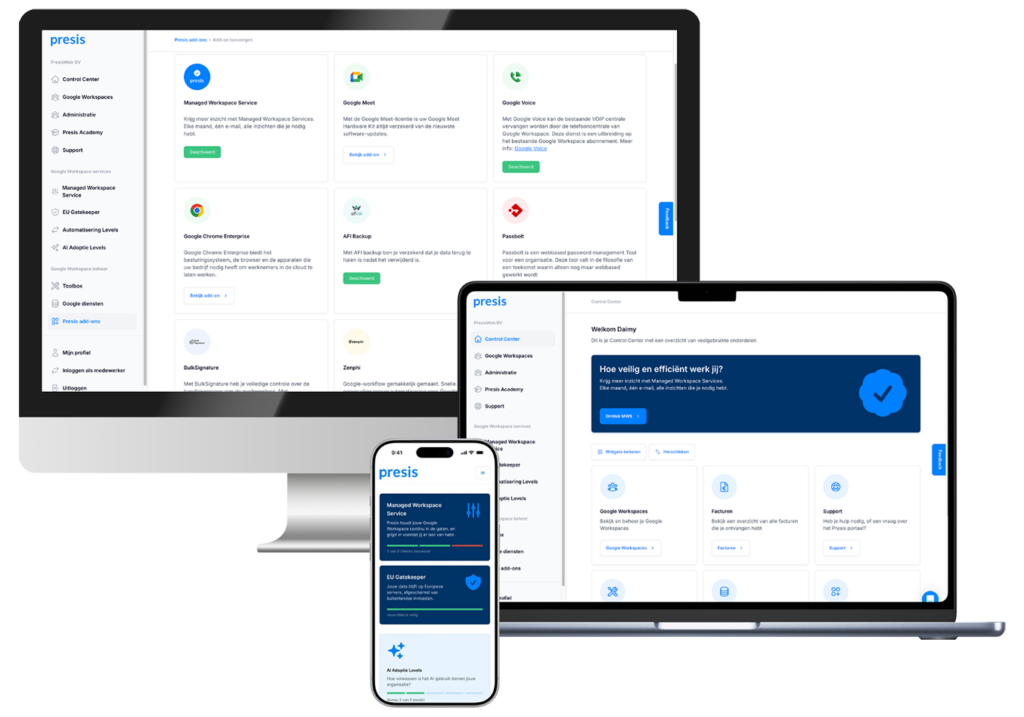 Presis Portal - devices