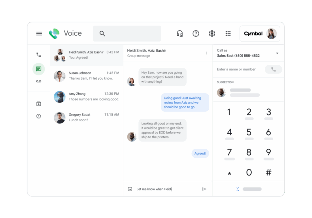 Presis - Google Voice zakelijk - appen